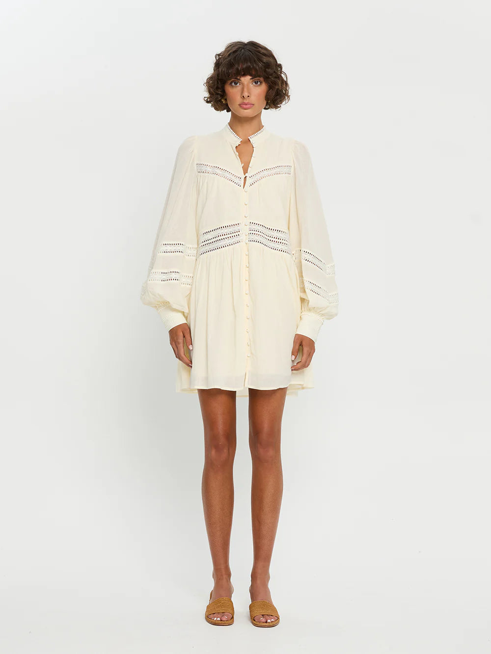 Tana Mini Dress - Natural