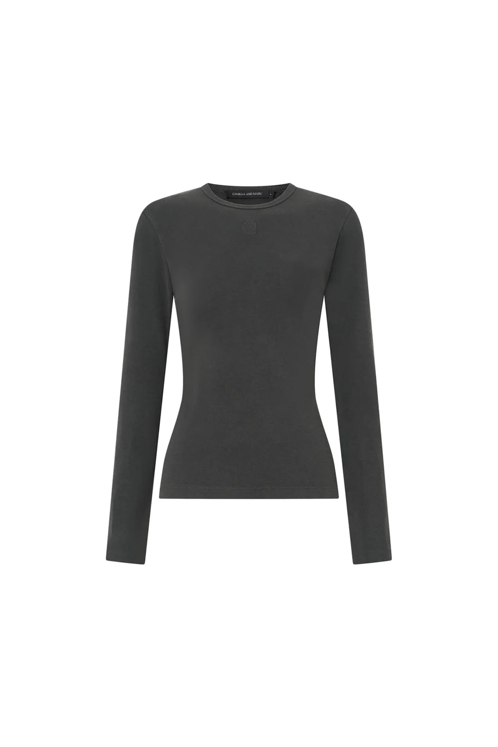 Abel Monogram Long Sleeve Top - Chicago Grey
