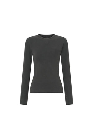 Abel Monogram Long Sleeve Top - Chicago Grey