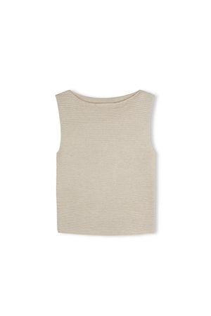 Natural Textured Knit Top
