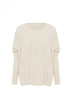 Enzo Merino Knit Jumper - Oat Marle