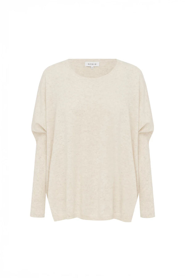 Enzo Merino Knit Jumper - Oat Marle