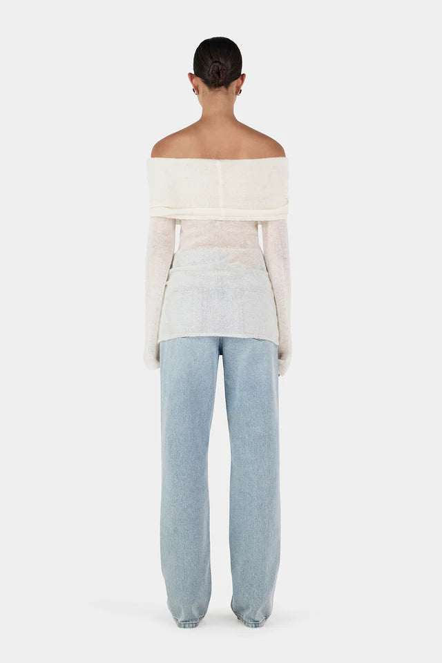 Tozzi Knit Top - Ivory