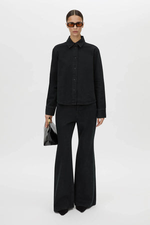 Bay Denim Shirt - Inky Black