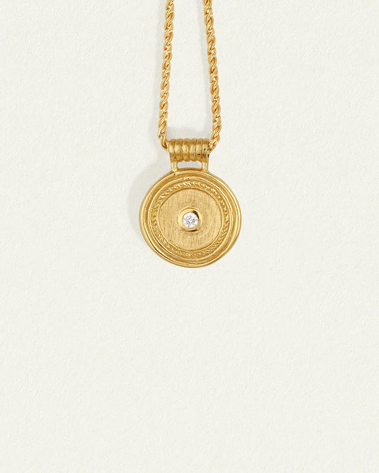 Capella Coin Necklace - Gold Vermeil