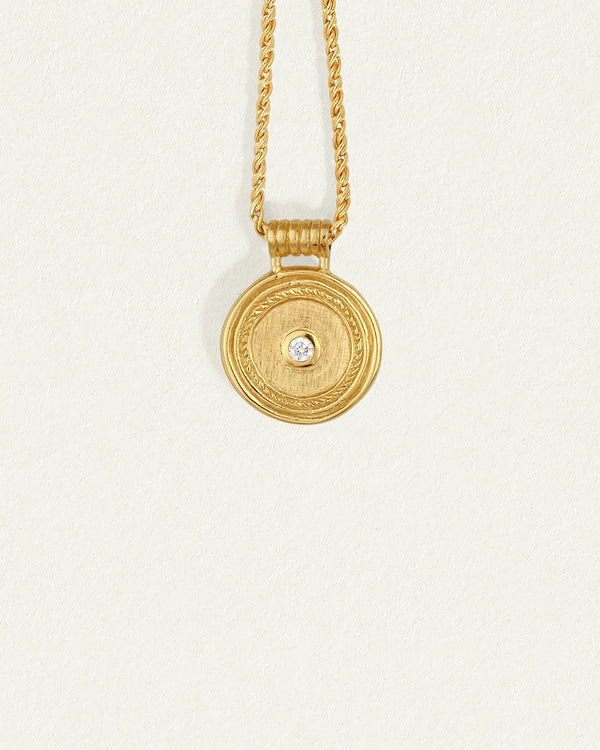 Capella Coin Necklace - Gold Vermeil