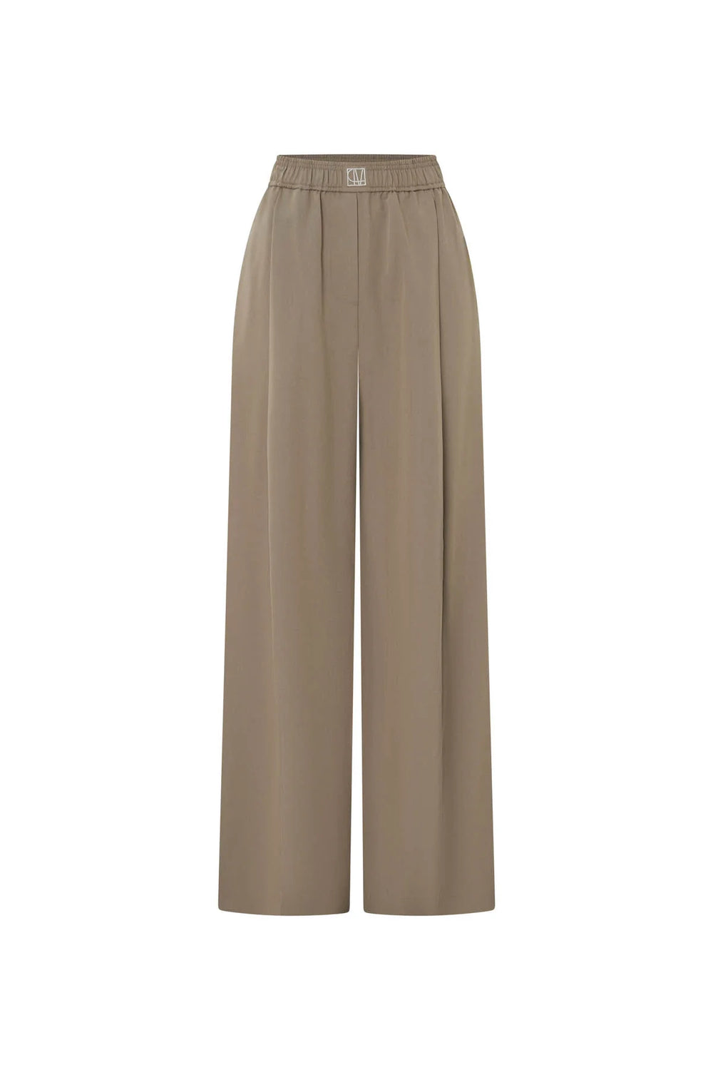 Zeno Monogram Elastic Pant - Khaki