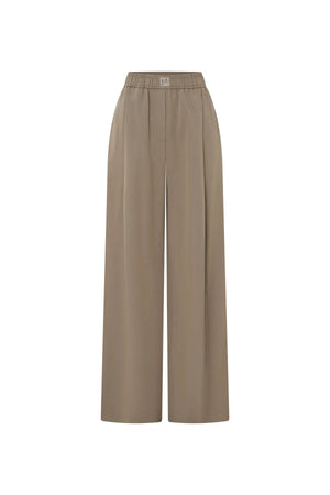 Zeno Monogram Elastic Pant - Khaki