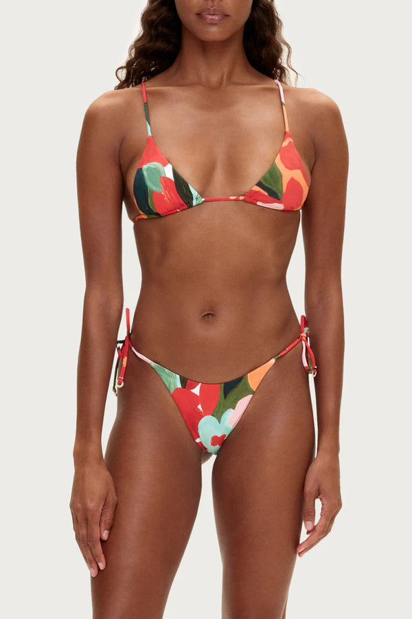 Triangle Top - Red Floral