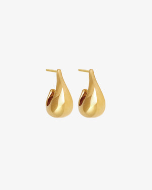 Poppy earrings - gold vermeil