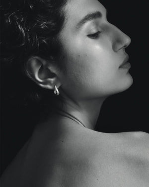 Poppy earrings - silver