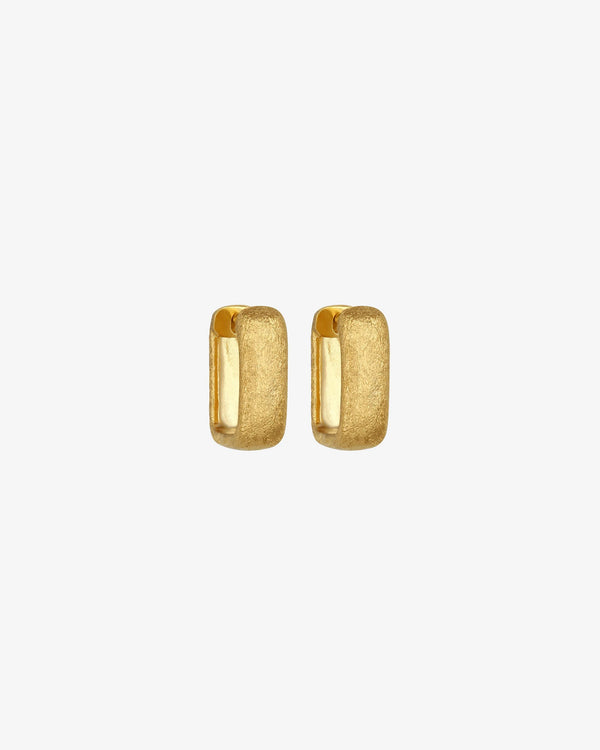 Alida square hoops - gold vermeil