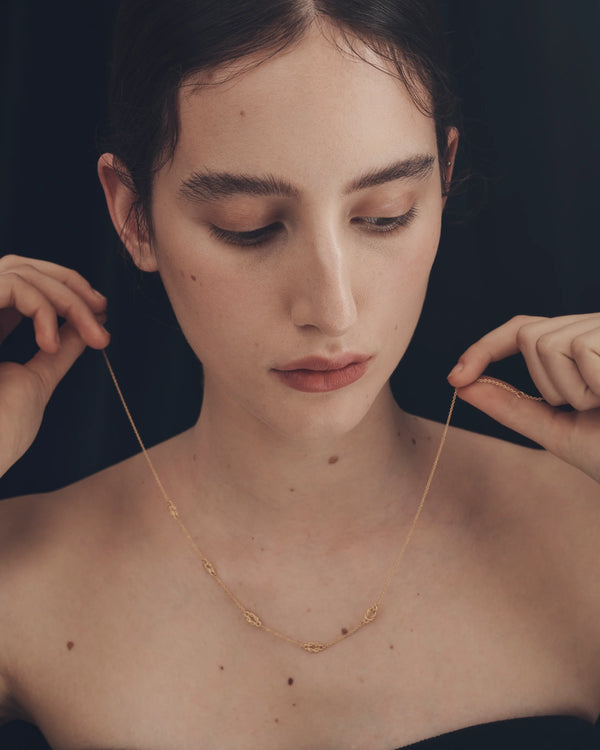 Airla necklace - gold vermeil