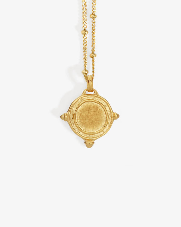 Petra coin necklace - gold vermeil