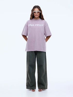 Chloe Oversized Tee - Vintage Rose