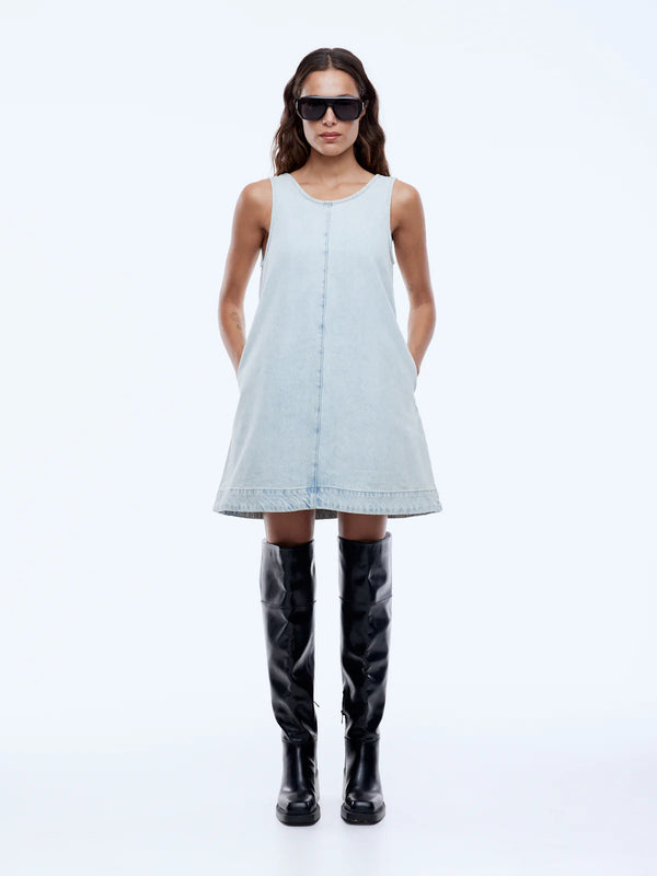 Annie Denim Dress - Light Wash