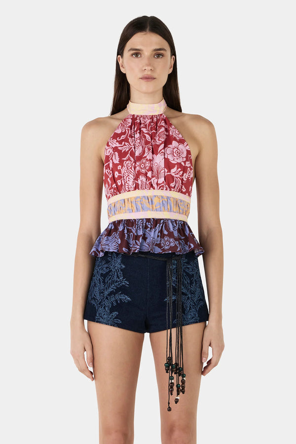 Samara Halter Top - Baja Bloom