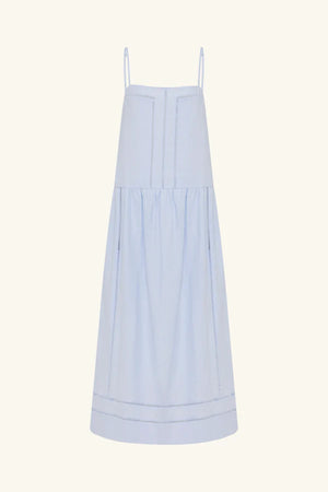 Tommy Square Neck Maxi Dress - Sky Blue