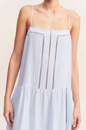 Tommy Square Neck Maxi Dress - Sky Blue