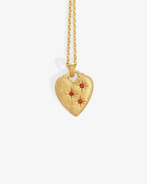 Etti Necklace - Ruby Gold Vermeil