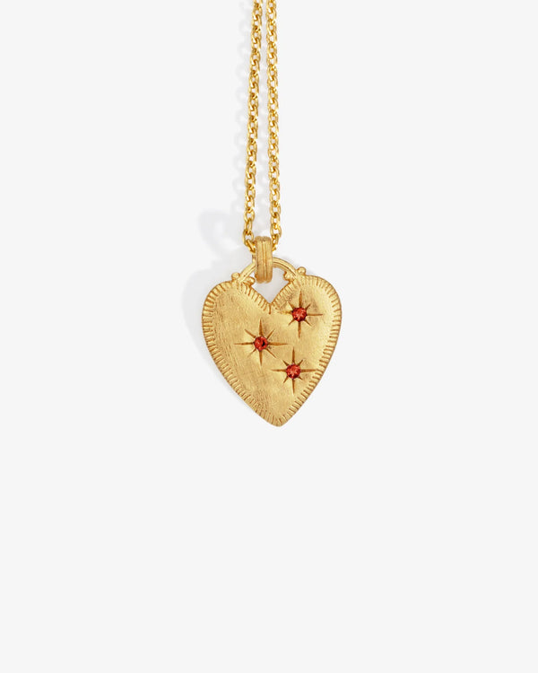 Etti Necklace - Ruby Gold Vermeil