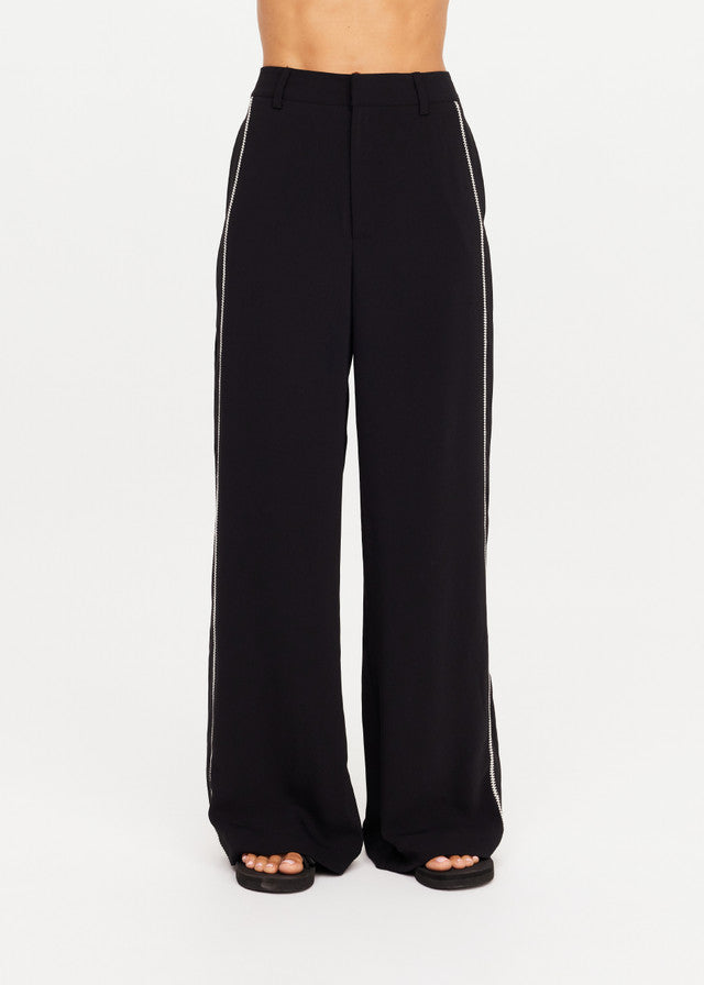 Haveli Wide Leg Pant - Black