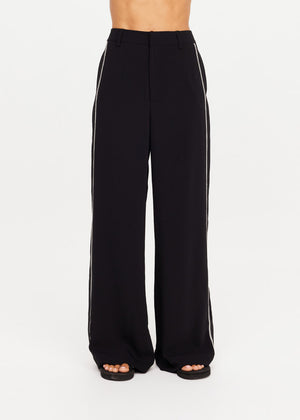 Haveli Wide Leg Pant - Black