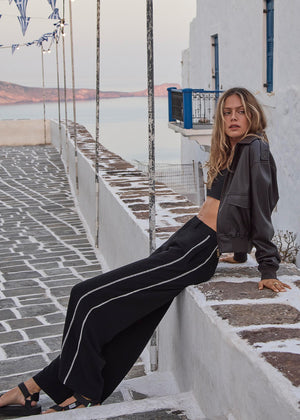 Haveli Wide Leg Pant - Black