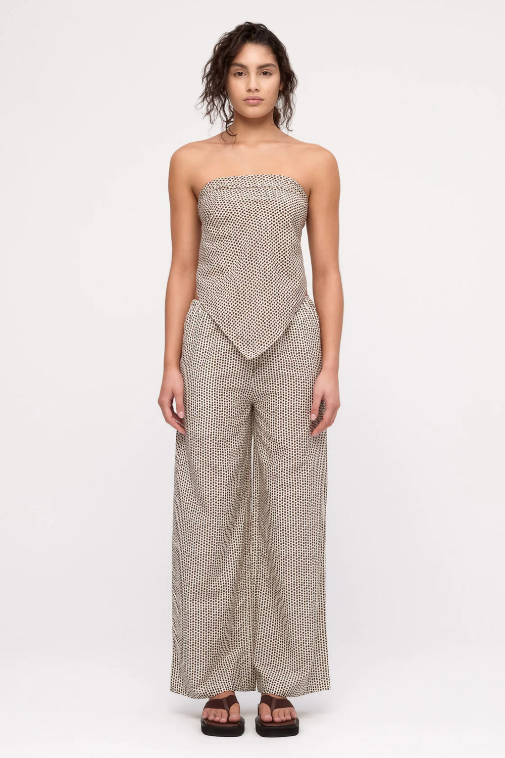 Cotton Silk Pant - Natural Spot