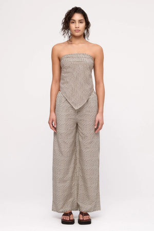 Cotton Silk Pant - Natural Spot