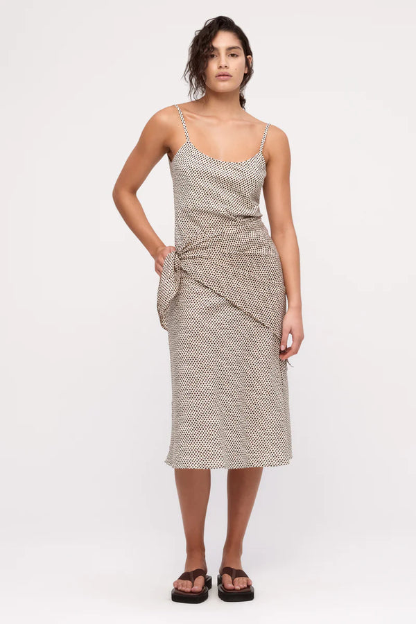 Cotton Silk Scarf - Natural Spot