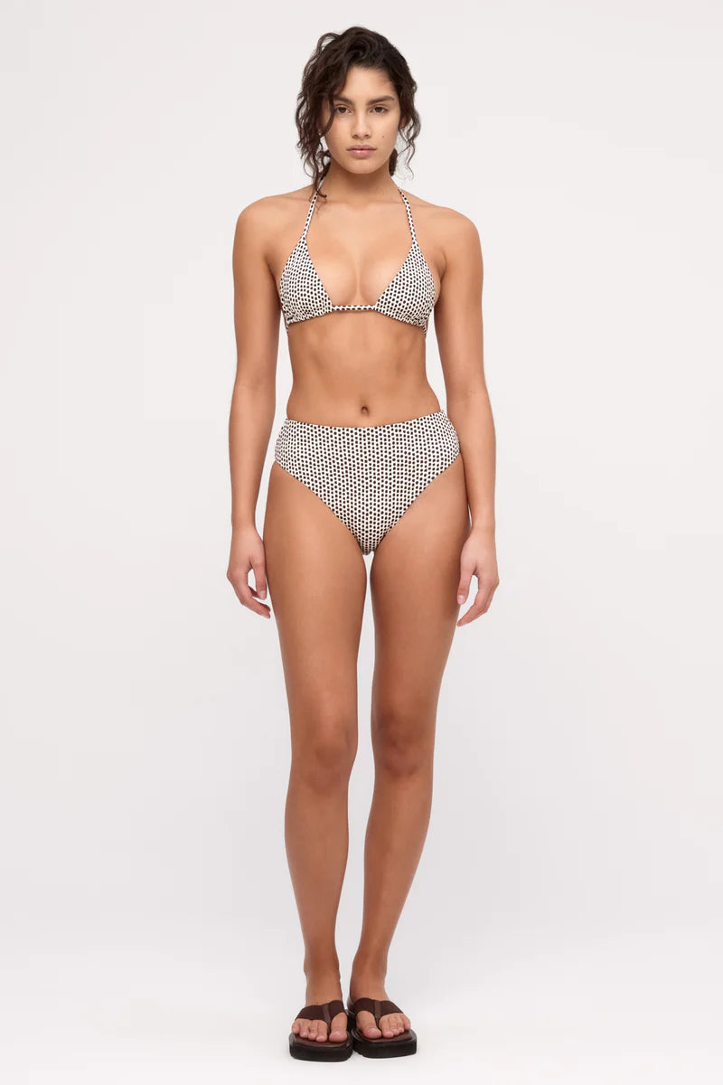 Reversible Tie Triangle Top - Natural Spot