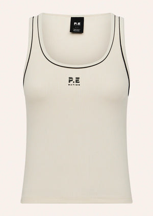 Nexus Rib Tank - Whisper White/Smokestone