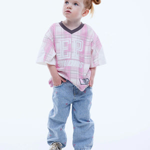 Kids Lunar Jersey - Pink Check