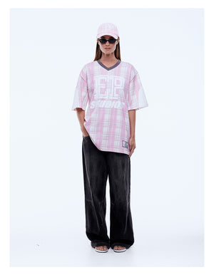 Lunar Jersey - Pink Check