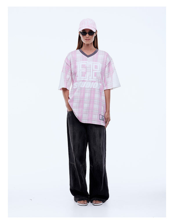 Lunar Jersey - Pink Check