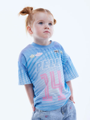Kids Solar Tee - Blue Multi