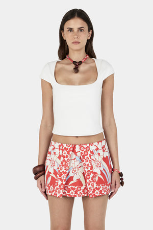 Delila Top - Ivory