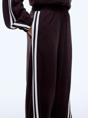 Valentina Stripe Pant - Cocoa