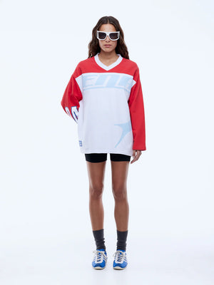 Pelly League Long Sleeve Tee - White Space