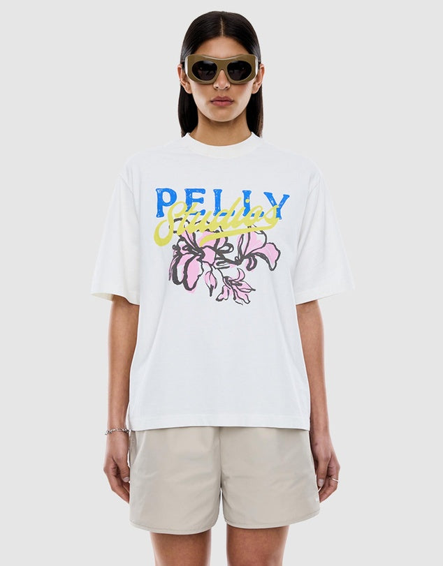Pelly Floral Tee - Vintage White