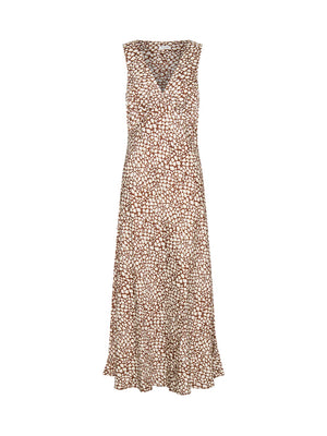 Solara Midi Dress - Brown