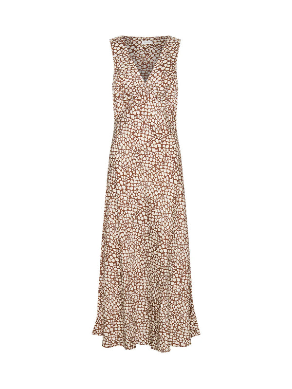 Solara Midi Dress - Brown