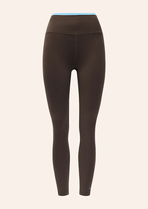 Vita Full Length Legging - Coffee/Marina