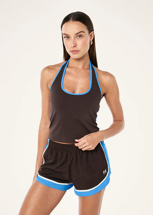 Radar Halter Tank - Coffee/Marina