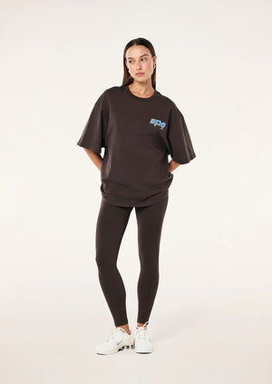 Glide Oversized Tee - Coffee