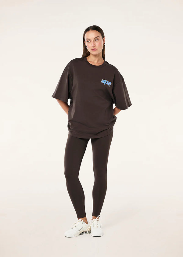 Glide Oversized Tee - Coffee