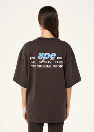 Glide Oversized Tee - Coffee