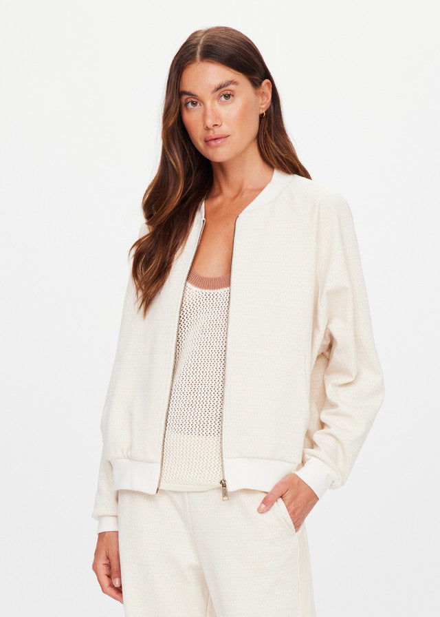 Navar Isabella Bomber Jacket - Cream