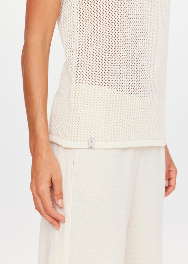 Fenway Wales Knit Tank - Cream